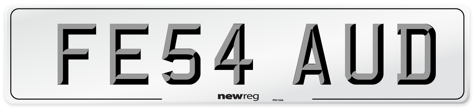 FE54 AUD Number Plate from New Reg